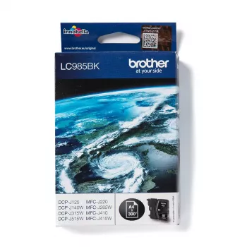 Tinteiro Brother LC985BK, 1 unid., Original, Preto