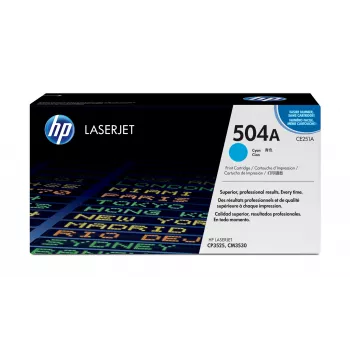 Toner Original HP 504A Ciano para LaserJet