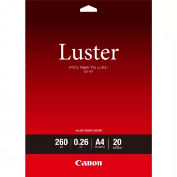Papel fotográfico Canon LU-101 Luster Pro A4 - 20 folhas