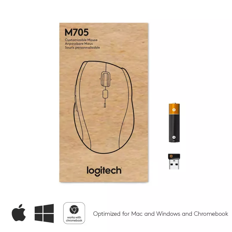 Rato Logitech Marathon M705 RF sem fios