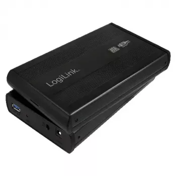 Caixa LogiLink 3,5 polegadas S-SATA HDD USB 3.0 Alu - Caixa de armazenamento - 3.5 (8.9 cm)
