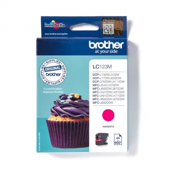 Tinteiro Brother LC123M 1 unid. Original Magenta