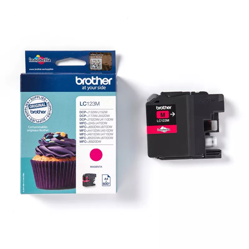 Tinteiro Brother LC123M 1 unid. Original Magenta