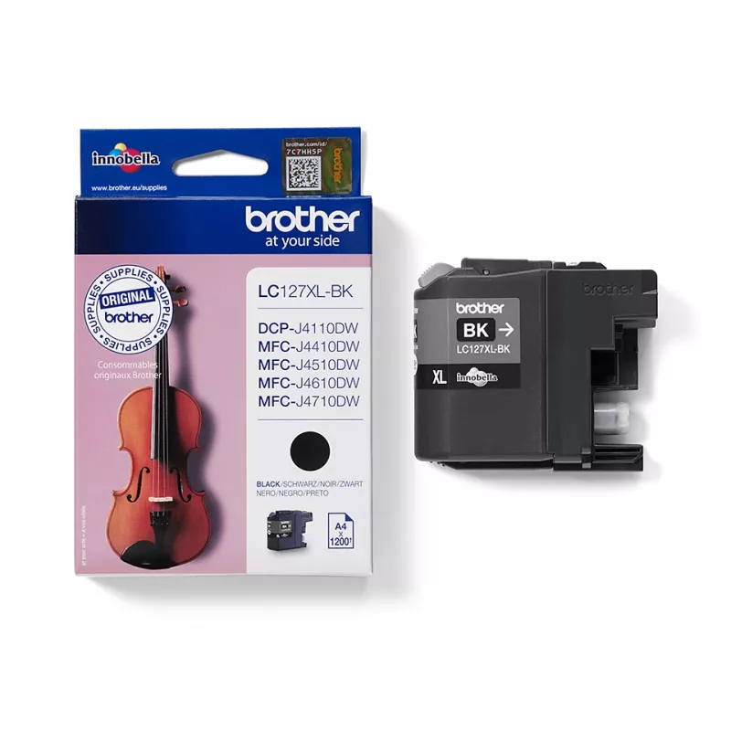 Tinteiro Brother LC127XLBK 1 unid. Original Extra (Super) High Yield Preto
