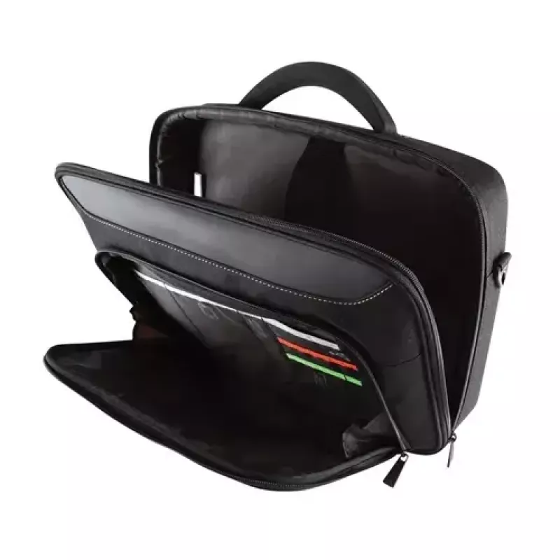 Targus Classic+ mala para portátil Clamshell de 18 polegadas, preta/vermelha CN418EU