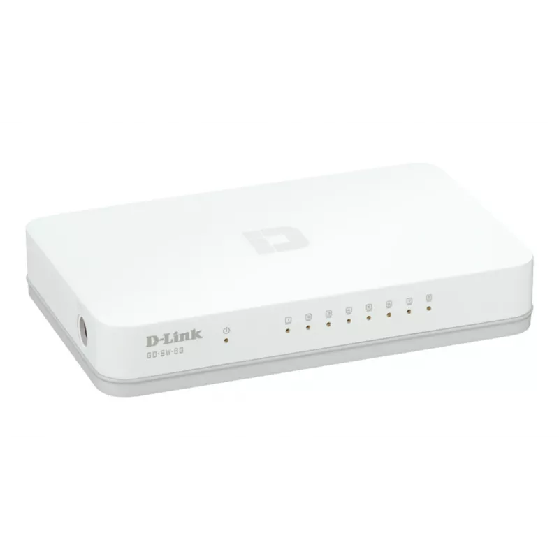 Switch de rede D-Link GO-SW-8G/E Unmanaged Gigabit Ethernet (10/100/1000) Branco