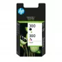 Tinteiros Originais HP 300 pack de 2 Preto/Tricolor, Preto, Ciano, Magenta, Amarelo, Tinta pigmentada, Tinta corante, 2 unid., 200 páginas, 165 páginas