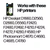 Tinteiros Originais HP 300 pack de 2 Preto/Tricolor, Preto, Ciano, Magenta, Amarelo, Tinta pigmentada, Tinta corante, 2 unid., 200 páginas, 165 páginas