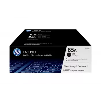Tinteiros Originais HP 85A pack de 2 Preto LaserJet