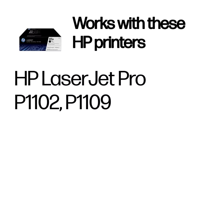 Tinteiros Originais HP 85A pack de 2 Preto LaserJet