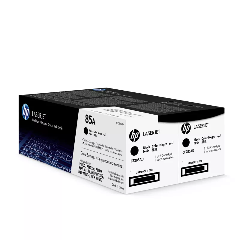 Tinteiros Originais HP 85A pack de 2 Preto LaserJet