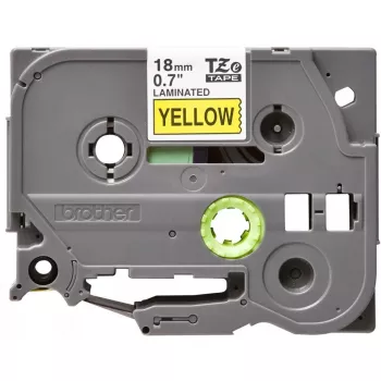Fita de etiquetagem Brother TZe641 18mm Preto sobre Amarelo