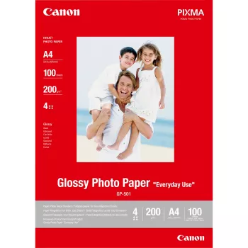 Papel Fotográfico Brilhante Canon GP-501 A4 100 Folhas 200 g/m²