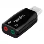 Placa de som USB LOGILINK UA0053 — Interface USB, saída de áudio 5.1 canais