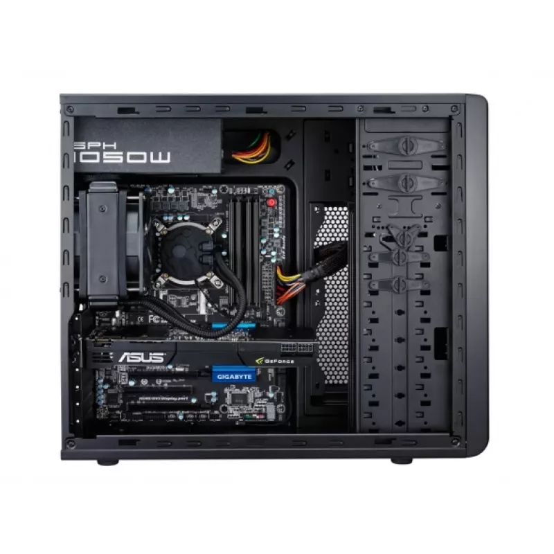 Caixa COOLER MASTER Coolermaster Force 500 Midi-Tower ATX sem fonte de alimentação Preto