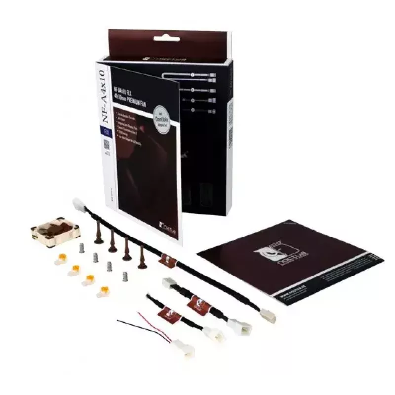 Ventoinha axial Noctua NF-A4x10 FLX 40 mm, 12 V, 4500 rpm, 8,2 m³/h, 10 mm de altura