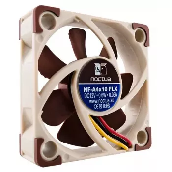 Ventoinha axial Noctua NF-A4x10 FLX 40 mm, 12 V, 4500 rpm, 8,2 m³/h, 10 mm de altura
