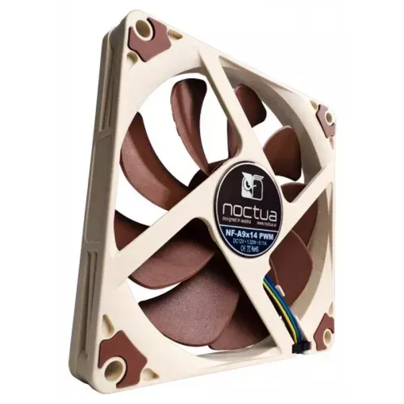 Noctua NF-A9x14 PWM ventoinha de caixa de perfil baixo, 92 mm, 300-2200 RPM, castanha