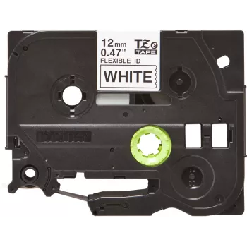 Fita de rotulagem Brother TZE-FX231, preto sobre branco TZ