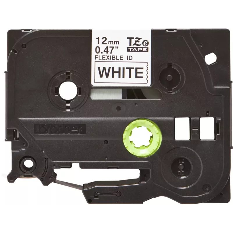 Fita de rotulagem Brother TZE-FX231, preto sobre branco TZ