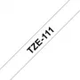 Fita de etiquetas Brother TZE-111 preto sobre transparente