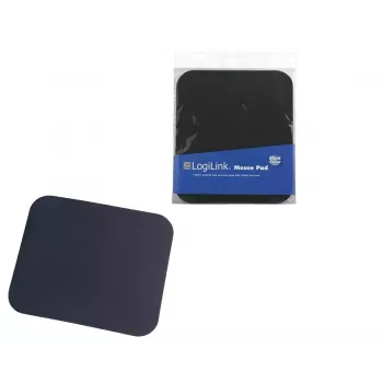 Tapete de rato LOGILINK ID0096 — preto, 250 × 220 mm, superfície de cor única