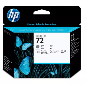 Cabeça de impressão HP 72 cinzento e preto fotográfico DesignJet