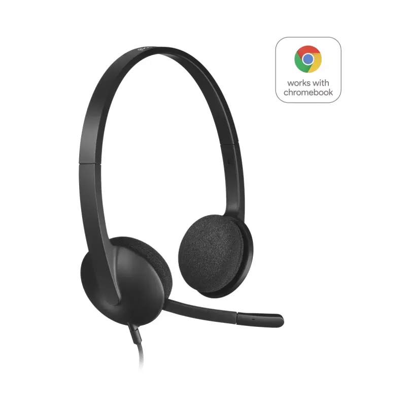 LOGITECH H340 - USB - Headset - preto