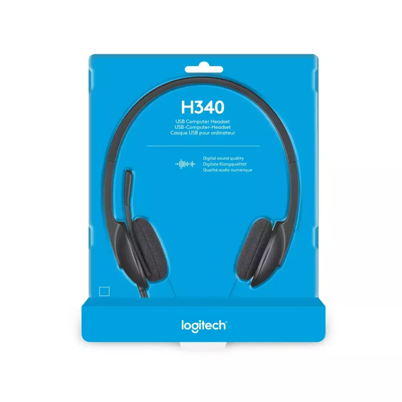LOGITECH H340 - USB - Headset - preto