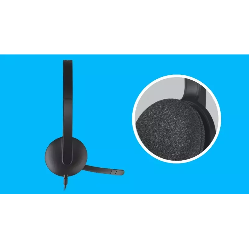 LOGITECH H340 - USB - Headset - preto