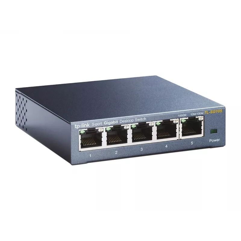 Switch não gerido TP-Link TL-SG105 5 portas 10/100/1000Mbps