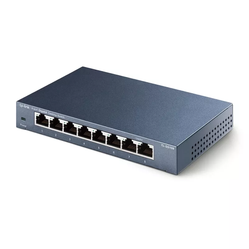 Switch de rede de secretária TP-Link 8 portas 10/100/1000Mbps, não gerido, Gigabit Ethernet (10/100/1000), Full Duplex