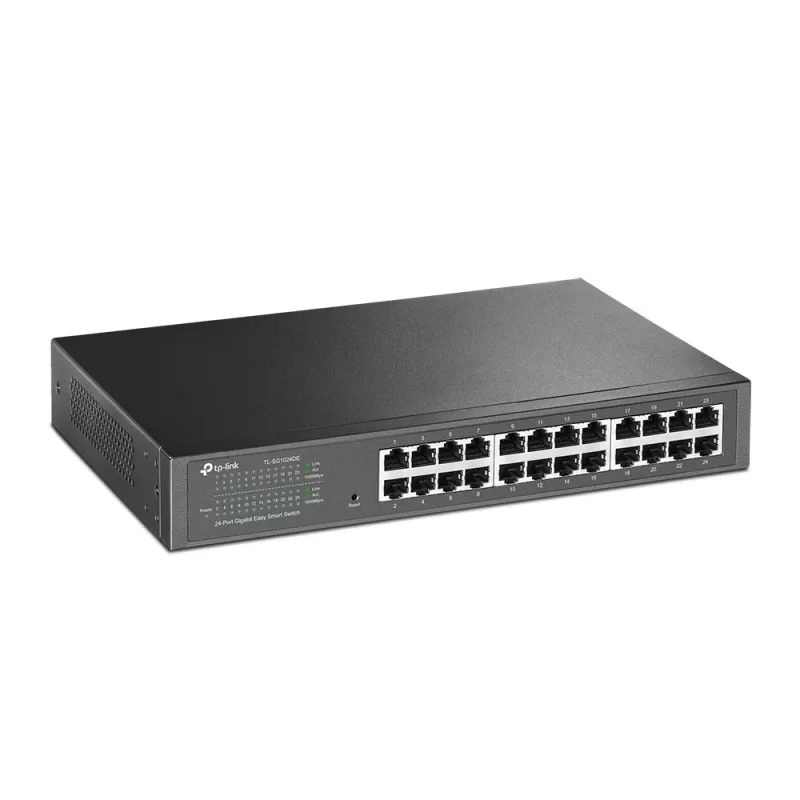 Switch TP-Link 24 portas Gigabit Easy Smart, gerido, L2, Gigabit Ethernet (10/100/1000), montagem em rack, 1U