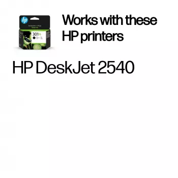 HP 301XL tinte original preto, alta capacidade, preto, 1 unid., 360 páginas