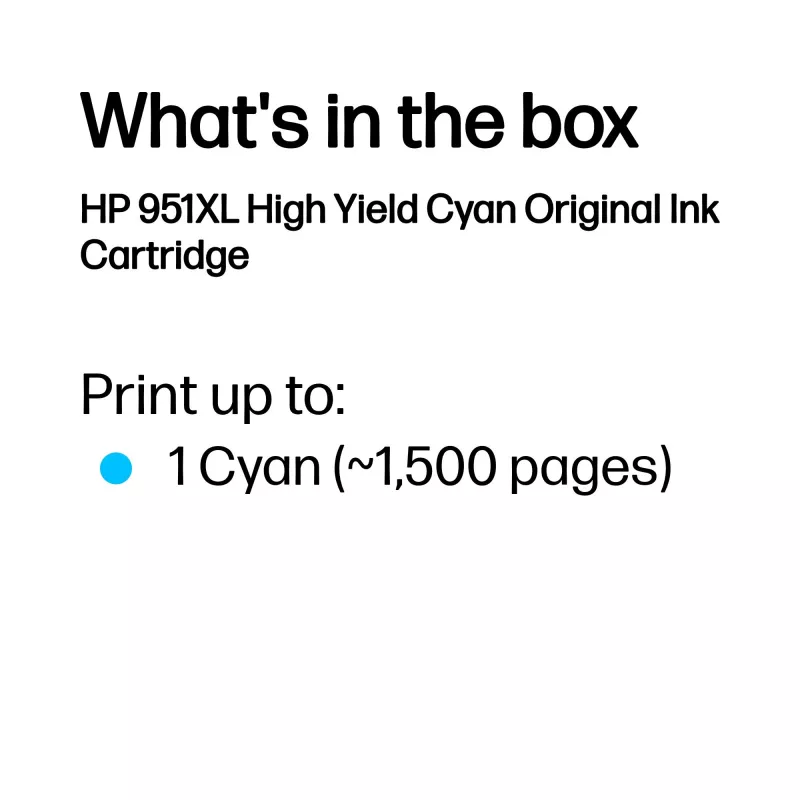 HP 951XL tinteiro original ciano (alta capacidade)