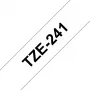 Fita de etiquetagem Brother TZE-241 preto sobre branco