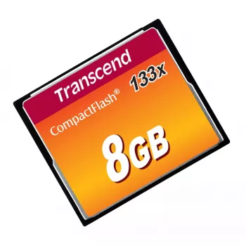 Cartão CompactFlash Transcend TS8GCF133, 8GB, 50MB/s leitura, 20MB/s escrita