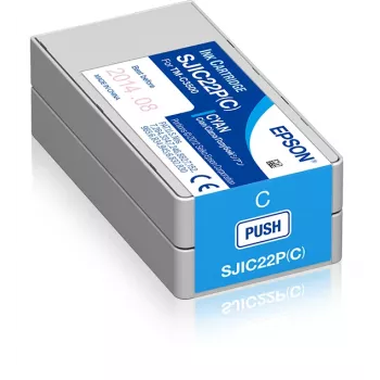 Epson SJIC22P(C): cartucho de tinta para ColorWorks C3500 (ciano)