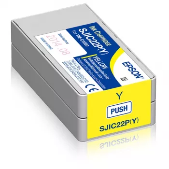 Epson SJIC22P(Y): cartucho de tinta para ColorWorks C3500 (amarelo)