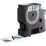 Etiquetas DYMO Authentic D1 | rolo 24 mm x 7 m | impressão preta em transparente | etiquetas autocolantes para impressoras de etiquetas LabelManager