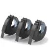 Fita de relevo original DYMO | rolos 9 mm x 3 m | texto branco em preto | autocolante | para máquinas de relevo | 3 unid.