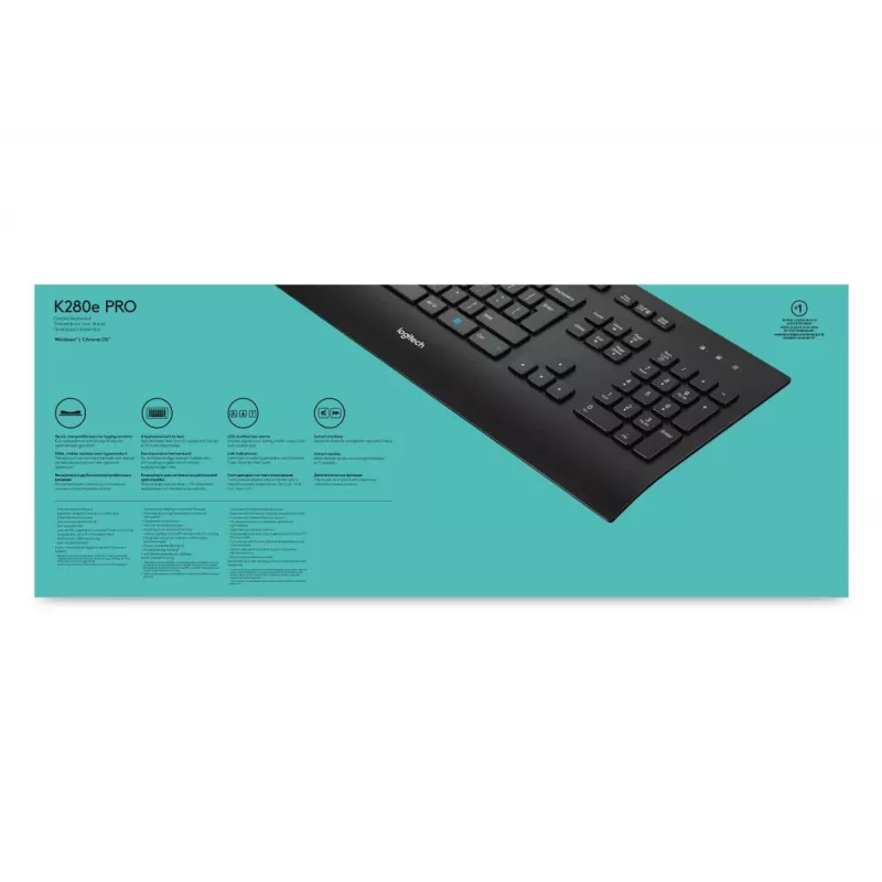 Teclado com fios LOGITECH K280e - Qwerty Us Int'l