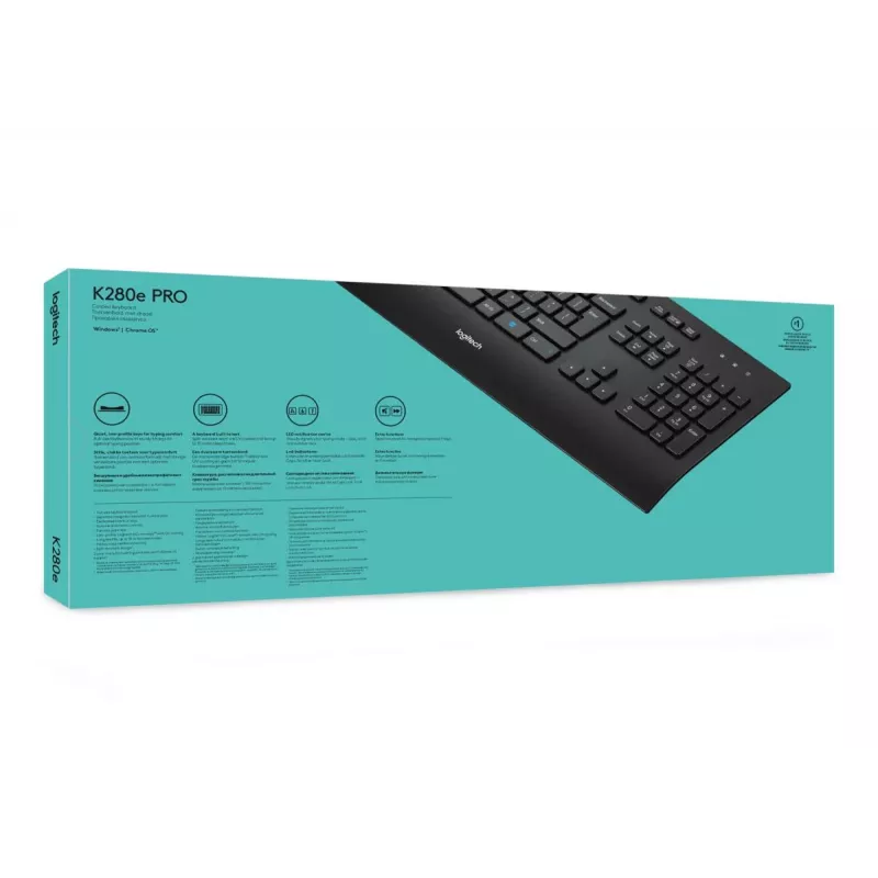 Teclado com fios LOGITECH K280e - Qwerty Us Int'l