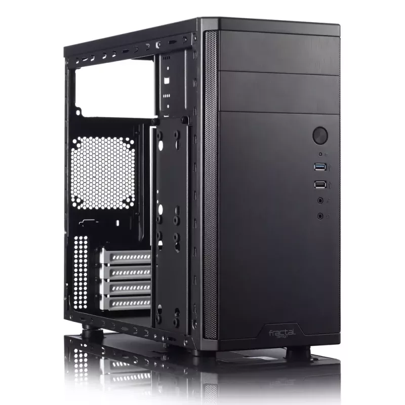 Caixa de PC Fractal Design Core 1100 Mini Tower preta