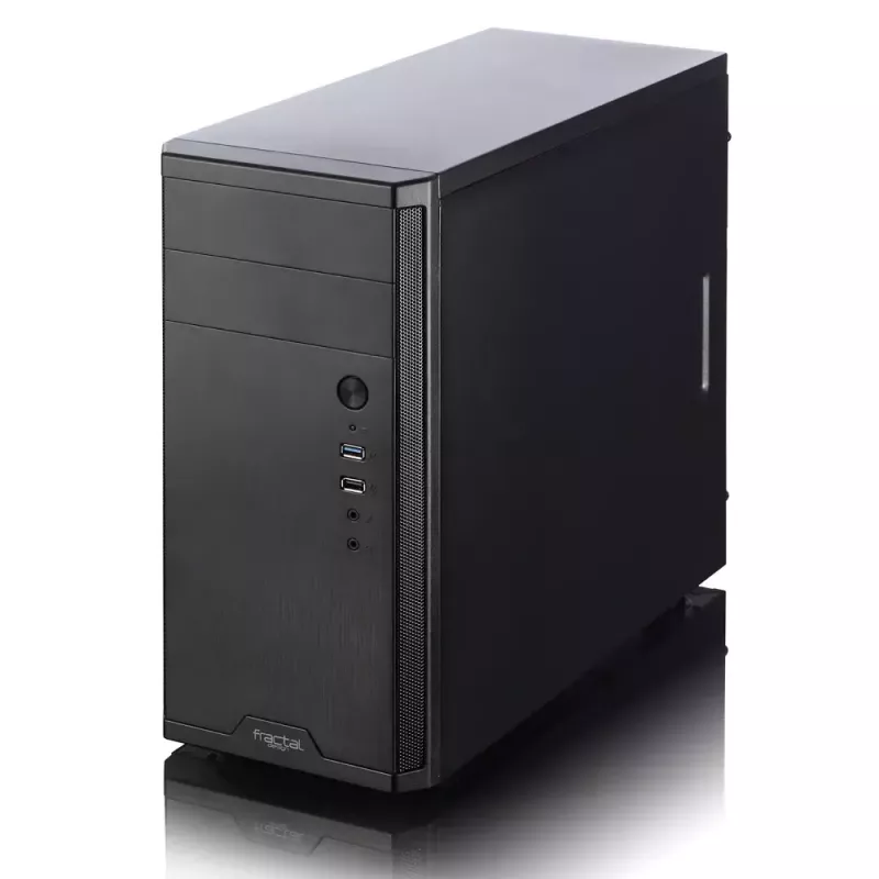 Caixa de PC Fractal Design Core 1100 Mini Tower preta
