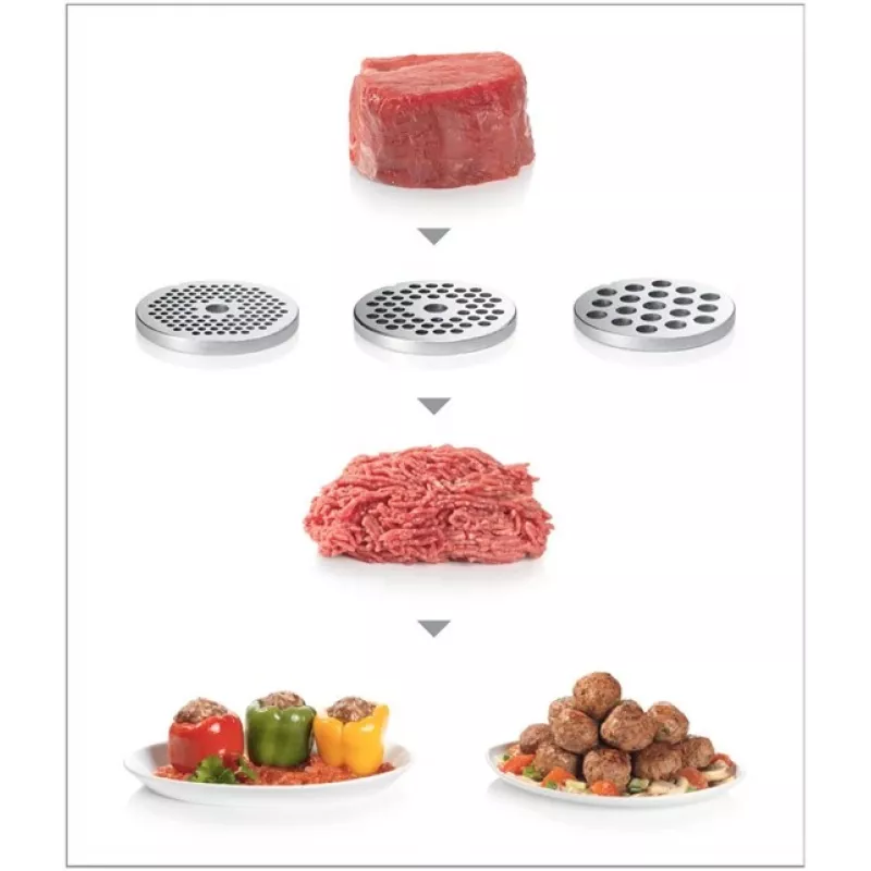 Bosch MFW68660 picadora de carne 800 W preto, cromado