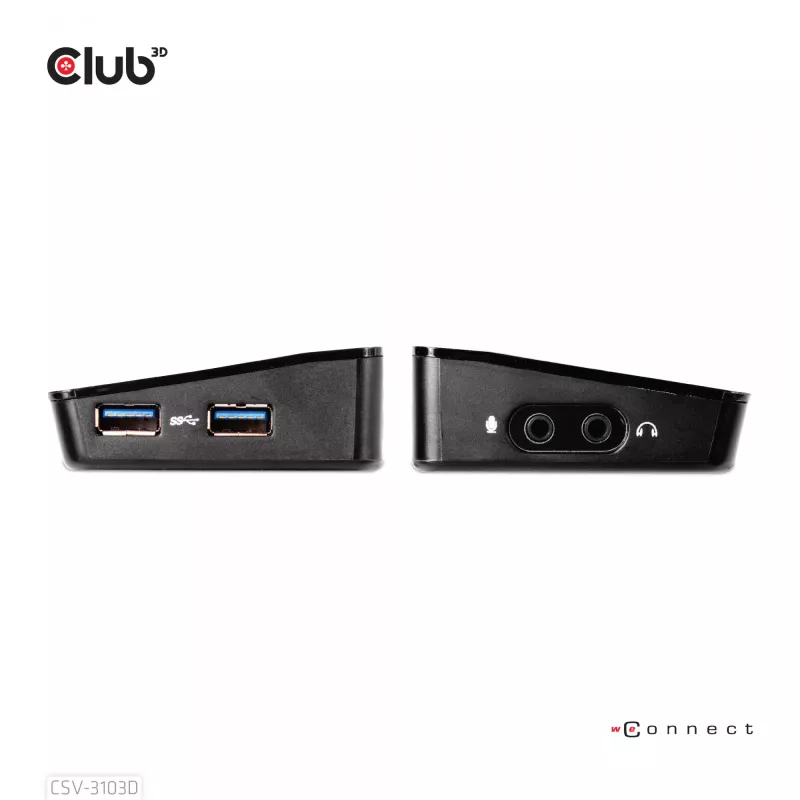 CLUB3D CSV-3103D The Club 3D docking station universal USB 3.1 Gen 1 UHD 4K DisplayLink™