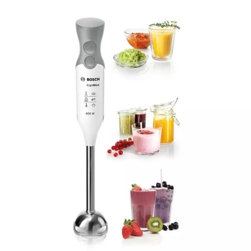 Bosch MSM66110 liquidificadora varinha mágica 600 W cinzento, branco