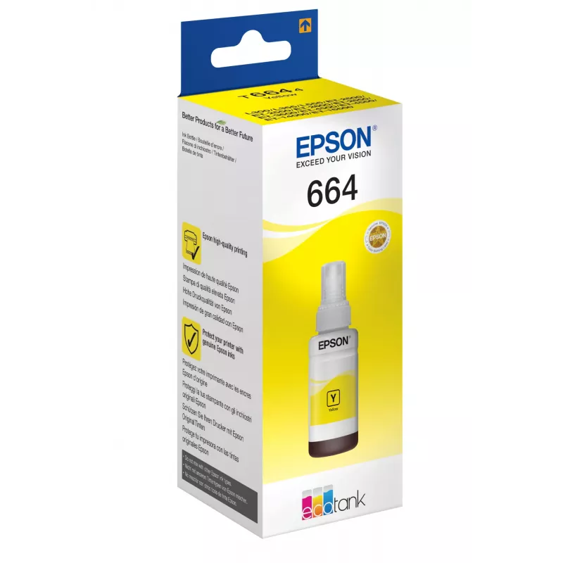 Epson 664 Ecotank garrafa de tinta amarela (70 ml)