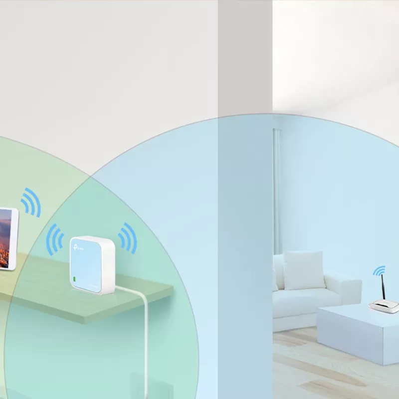Router Wi-Fi TP-Link TL-WR802N Fast Ethernet banda única (2,4 GHz) azul, branco